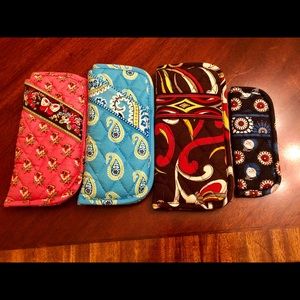 VERA BRADLEY EYE GLASS CASES x 4